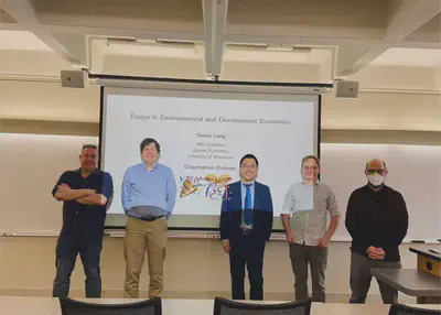 Dissertation defense with committee members