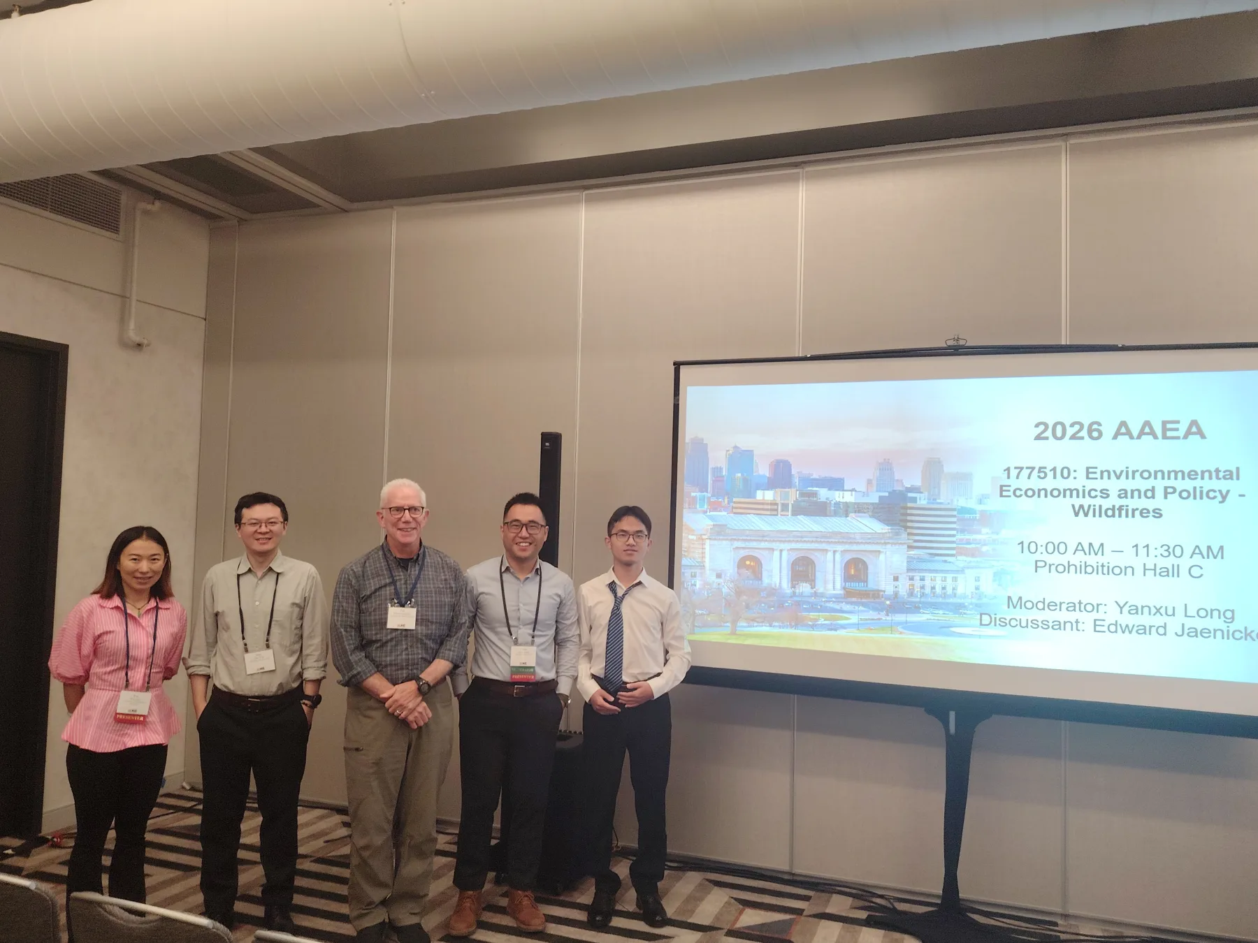Presenters and discussant at the 2026 AAEA wildfires session